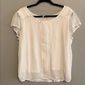 Beautiful Textured White Blouse